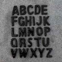 Ceramic Letters - Black - MOSAIC INSPIRATION