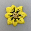 MOSAIC INSPIRATION 65mm Yellow Ceramic Sunflower Ceramic Flower Ceramic Inserts Mosaic Insert www.mosaicinspiration.com