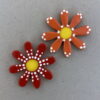 40mm Ceramic Whimsical Flowers - MOSAIC INSPIRATION www.mosaicinspiration.com