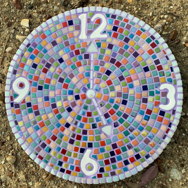 Vicki's 5 o clock Paver - Ceramic Numbers - Mosaic Inspiration