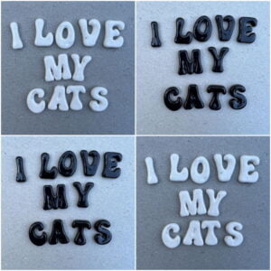 I love my cats MOSAIC INSPIRATION Ceramic Letter Tiles Mosaic Inserts Ceramic Tiles www.mosaicinspiration.com