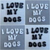 I love my dogs MOSAIC INSPIRATION Ceramic Letter Tiles Mosaic Inserts Ceramic Tiles www.mosaicinspiration.com