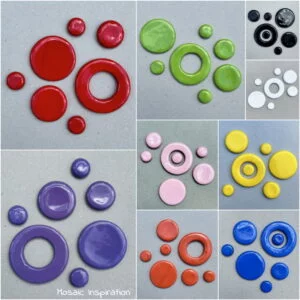 Ceramic Circle Set MOSAIC INSPIRATION Ceramic Inserts Mosaic Tiles